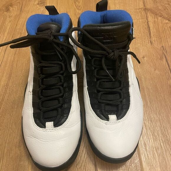 Nike Air Jordan X 10 Retro Orlando Magic Gs White Royal Black 310806-108 size 8 - Picture 7 of 12